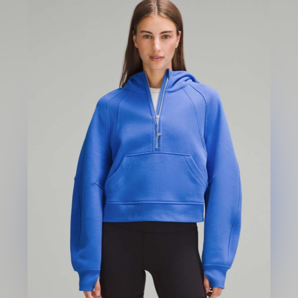 Lululemon Scuba Oversized 1/2 Half Zip Hoodie Pipe Dream Blue NWT M/L